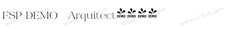 FSP DEMO   Arquitect字体转换